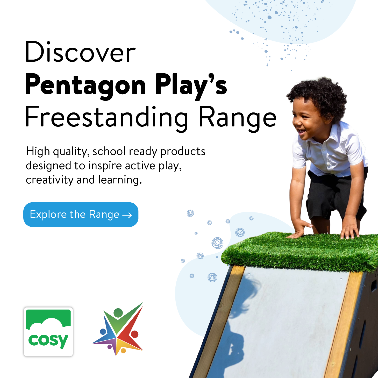 Discover Pentagon Play's Freestanding Range at Cosy Direct