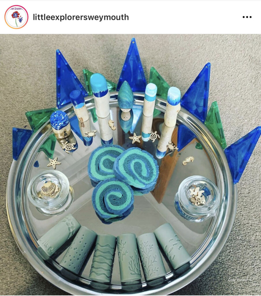 mirror tray play ideas