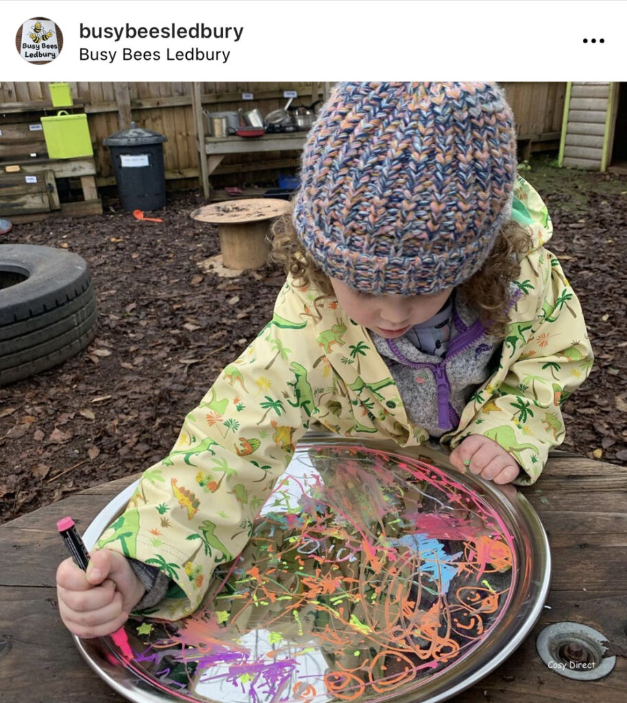 mirror tray play ideas