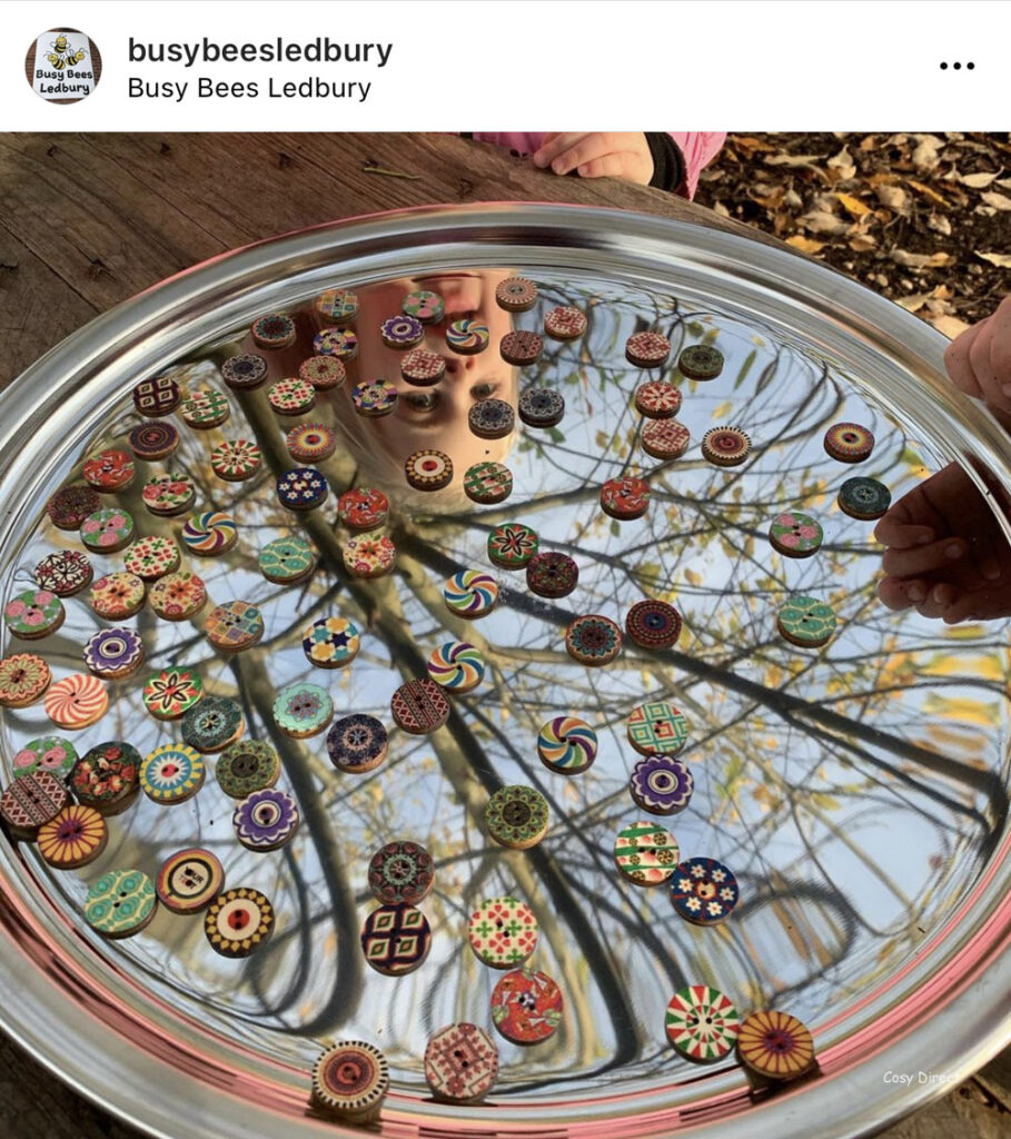 mirror tray play ideas