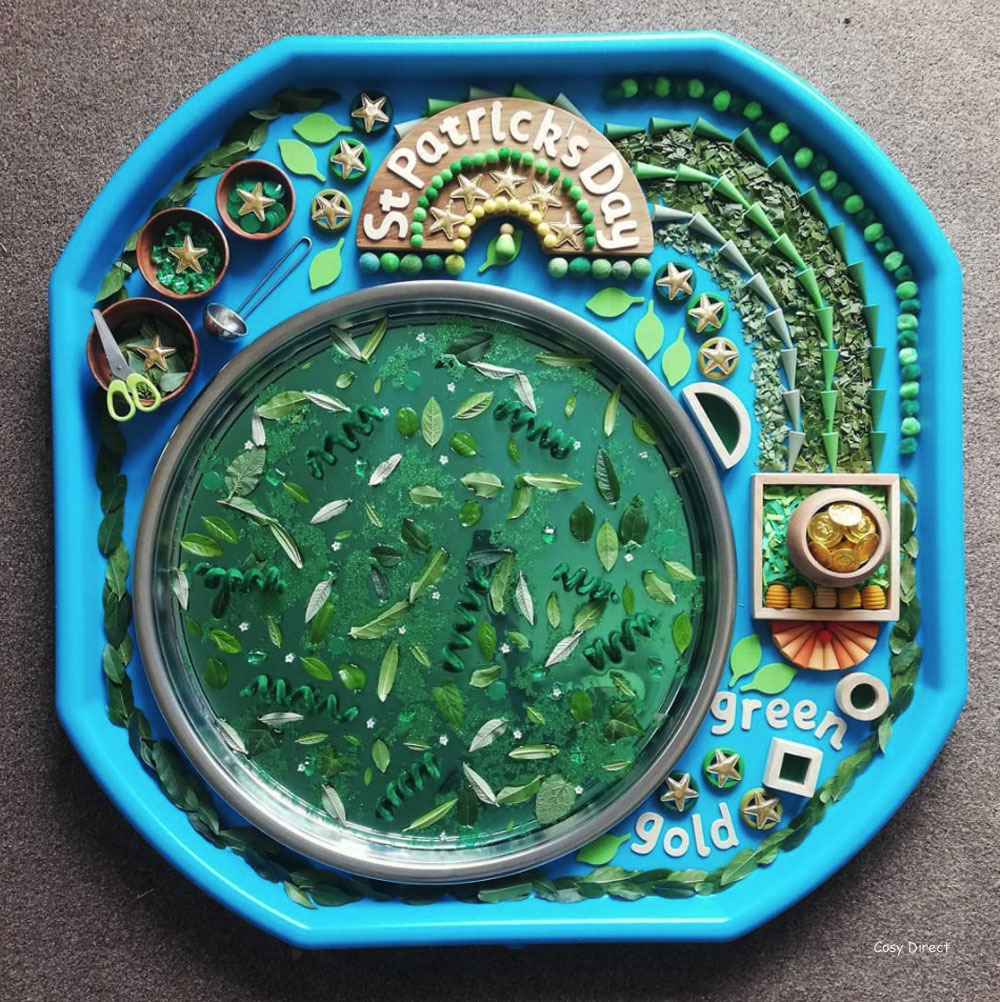mirror tray play ideas