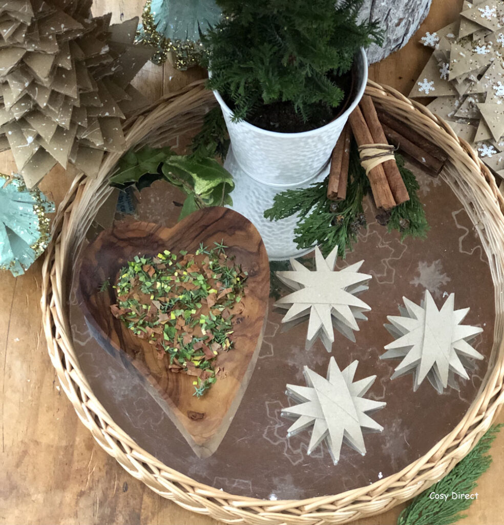 wicker mirror circle tray play ideas