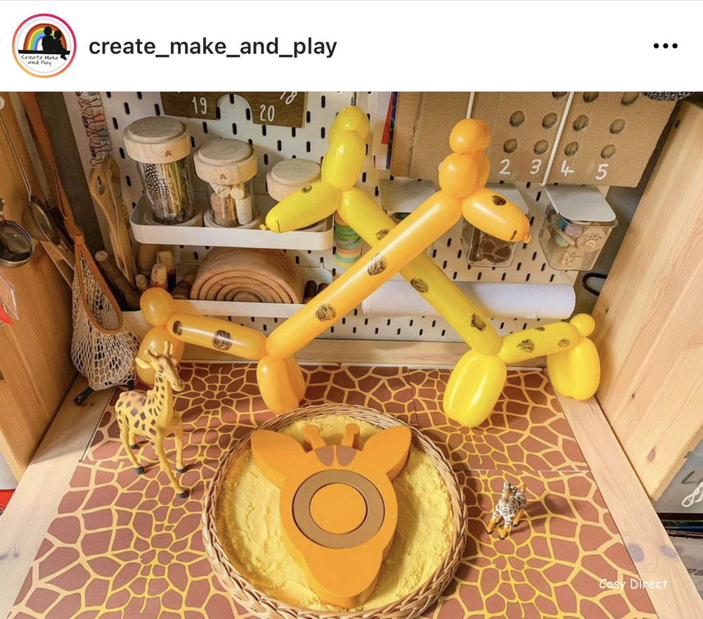 wicker mirror circle tray play ideas