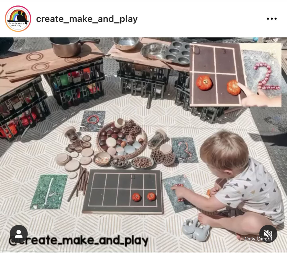 wicker mirror circle tray play ideas