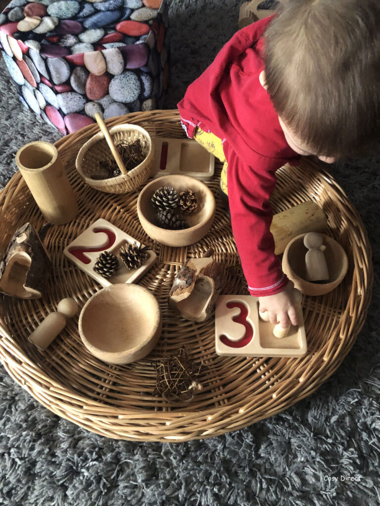 Wicker Tray Play - naturals - heuristic play