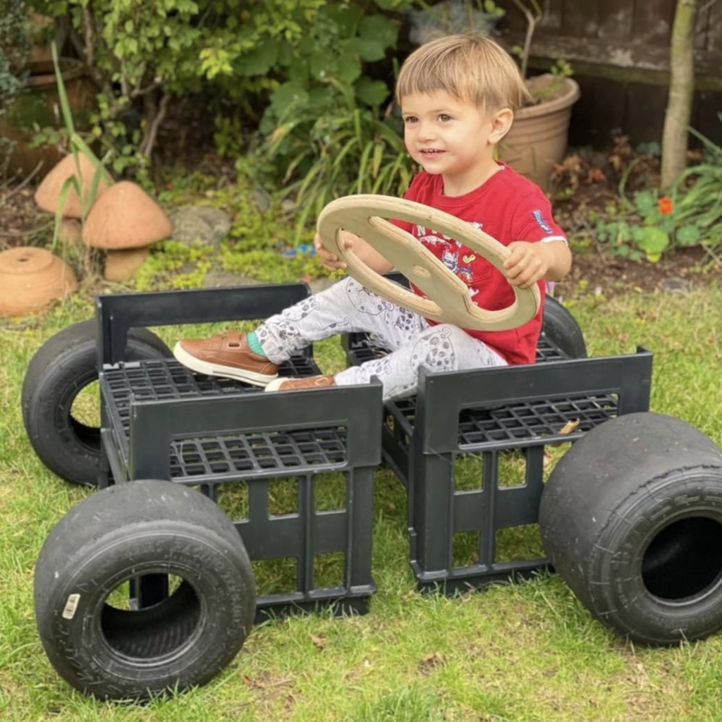 Tiny Tyres and H Crate Car 