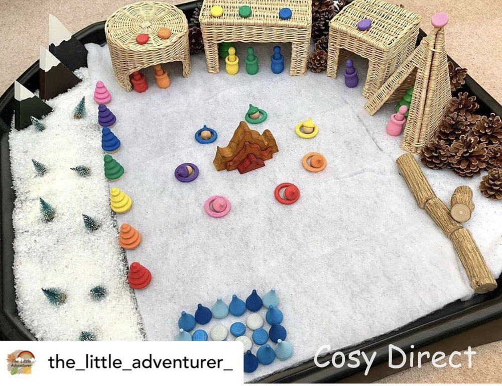 Cosy Christmas Tray Play Ideas