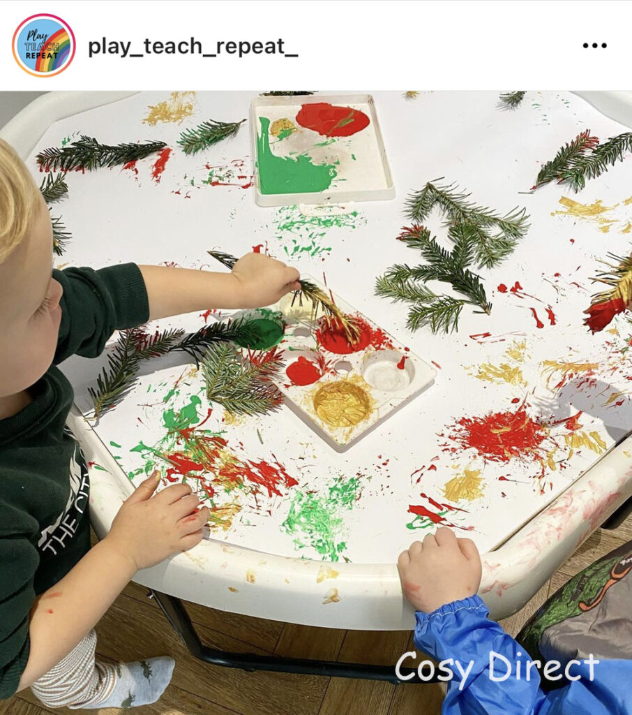 Cosy Christmas Tray Play Ideas