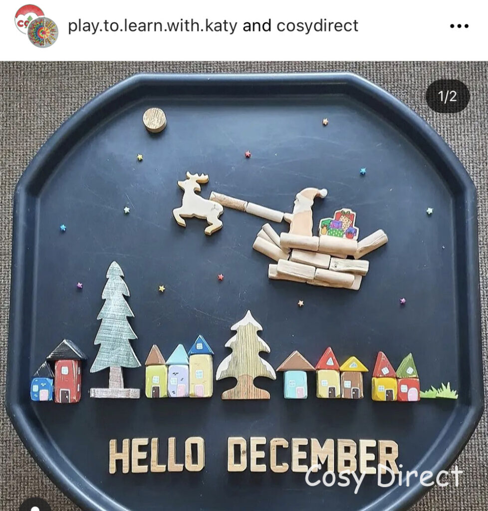 Cosy Christmas Tray Play Ideas