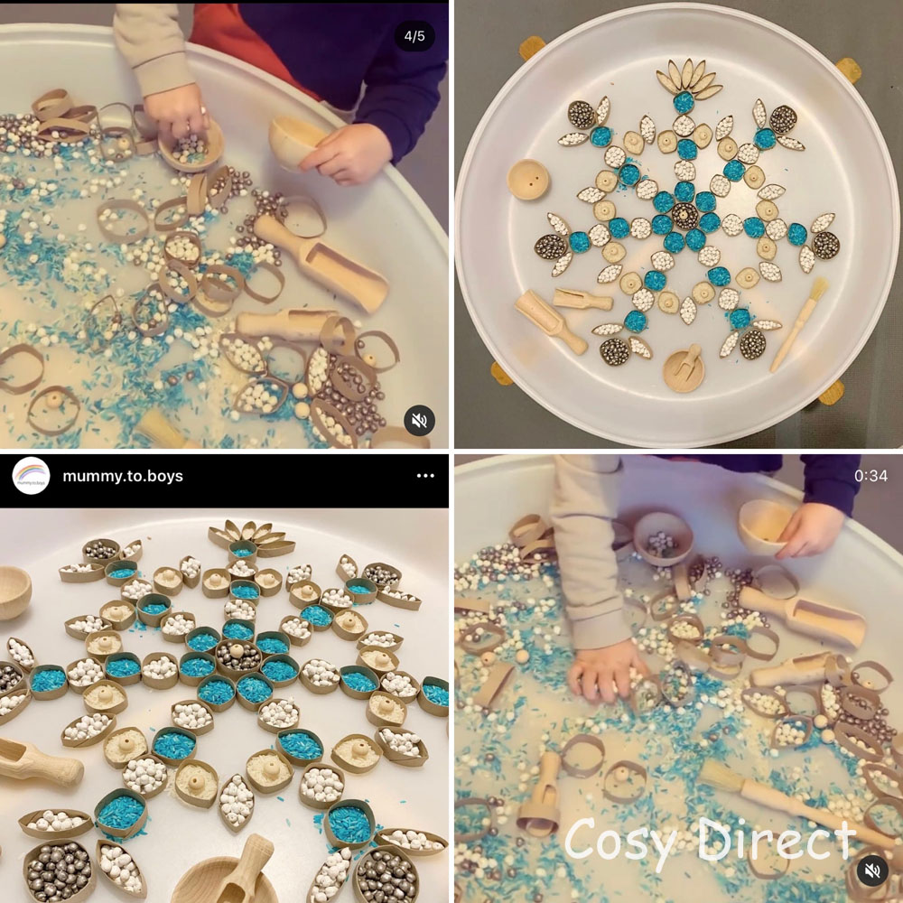 Cosy Christmas Tray Play Ideas